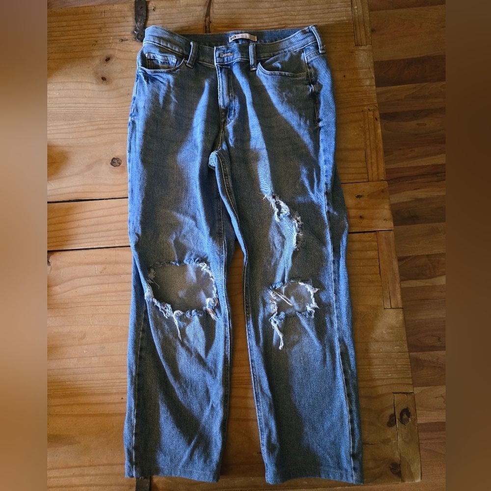 💰4 for $10💰 SO Women's Boyfriend Jeans - Distressed Blue